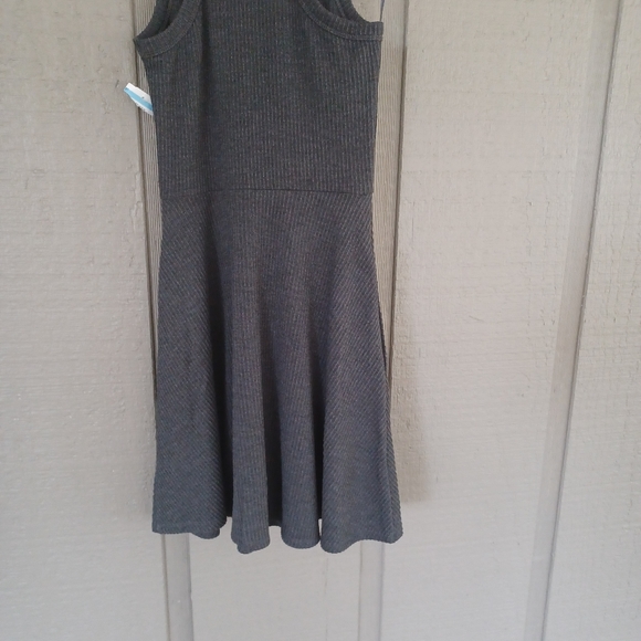 BP Sleeveless Rib Minidress Size XS Color Charcoal Grey Preppy - Picture 6 of 13